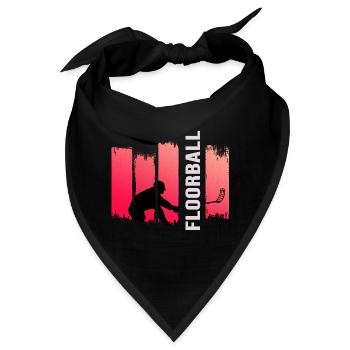 Floorball Unihockey FLOORBALL-SPORT Floorballer - Bandana - Schwarz - Vorne