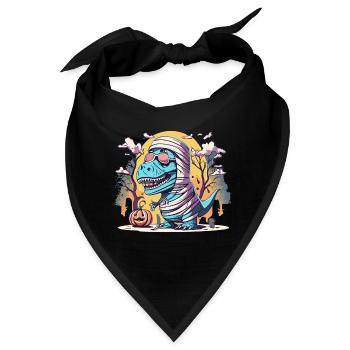 Tyrannosaurus Trex Halloween - Bandana - Schwarz - Vorne