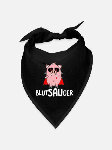 Blutsauger - Bandana - Schwarz - Vorne