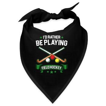Feldhockey spielen eher Feldhockey - Bandana - Schwarz - Vorne