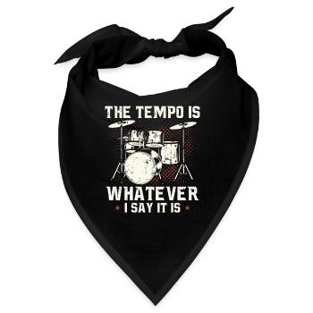 Schlagzeug Schlagzeuger Geschenk Drummer Trommler - Bandana - Schwarz - Vorne