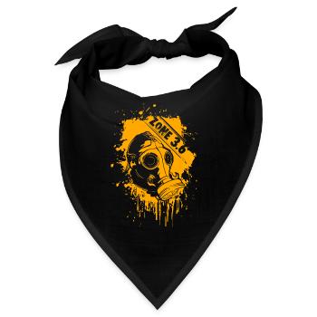 Tschernobyl T-Shirt Zone 3.6 Postapocalypse Gaming - Bandana - Schwarz - Vorne
