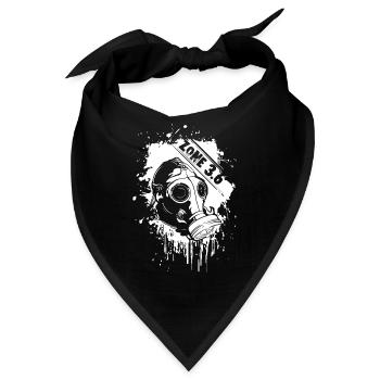 Tschernobyl T-Shirt Zone 3.6 Postapocalypse Gaming - Bandana - Schwarz - Vorne