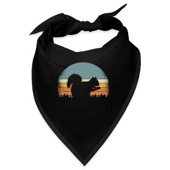 Eichhörnchen Nagetiere Streifenhörnchen - Bandana - Schwarz - Vorne