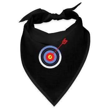 Bogenschießen Bogenschiessen Bogensport - Bandana - Schwarz - Vorne
