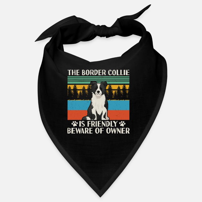 Border Collie chien propriétaire de chien cadeau Bandana