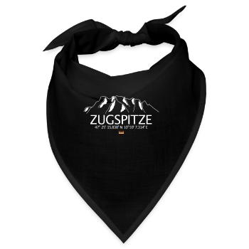 Zugspitze Alpenherz Herz der Alpen - Bandana - Schwarz - Vorne