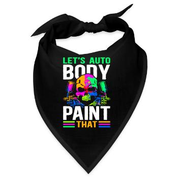Lackierer Fahrzeuglackierer Airbrush Geschenk - Bandana - Schwarz - Vorne