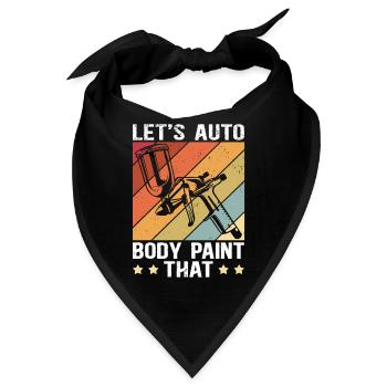Fahrzeuglackierer Lackierer Airbrush Geschenk - Bandana - Schwarz - Vorne