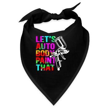 Lackierer Airbrush Fahrzeuglackierer Geschenk - Bandana - Schwarz - Vorne
