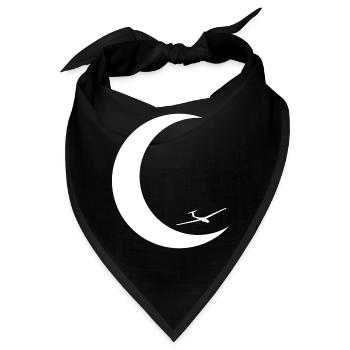 Mondsichel - Segelflugzeug - - Bandana - Schwarz - Vorne