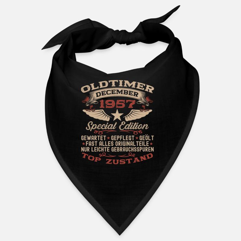 Oldtimer Dezember 1957 - 65. Geburtstag Geschenk Bandana