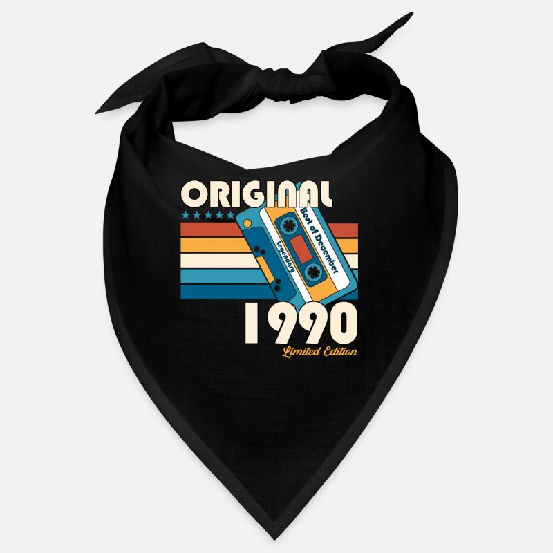 Décembre Né 1990 Cadeau de 32e anniversaire Bandana