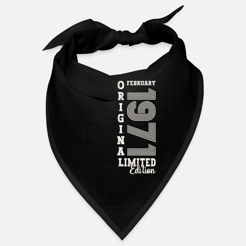 February born 1971 52nd birthday gift man Bandana