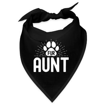 Pelz-Tante - Bandana - Schwarz - Vorne