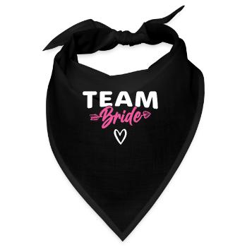 Team Braut Bride - Bandana - Schwarz - Vorne