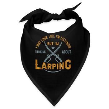 Live Action Rollenspiel Larp Larper Fantasy - Bandana - Schwarz - Vorne
