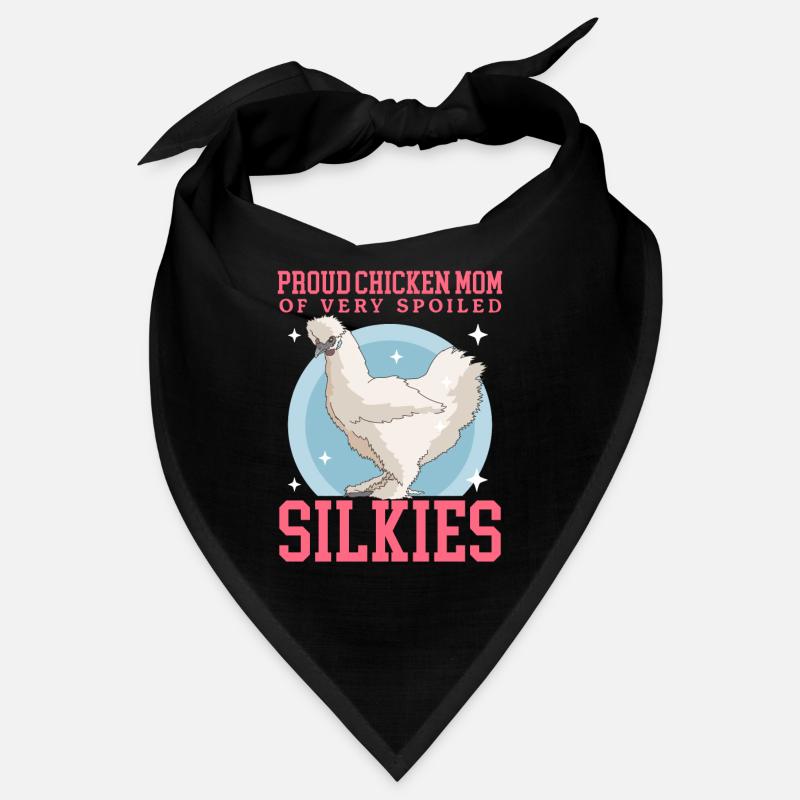 Silk Chicken Mom Silkie Chicken Silk Chickens Gift Bandana