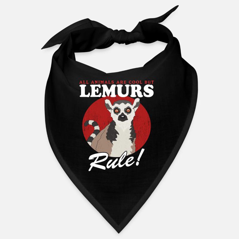 Lémurien Lémuriens à queue annelée Lémuriens à queue annelée Cadeau Bandana