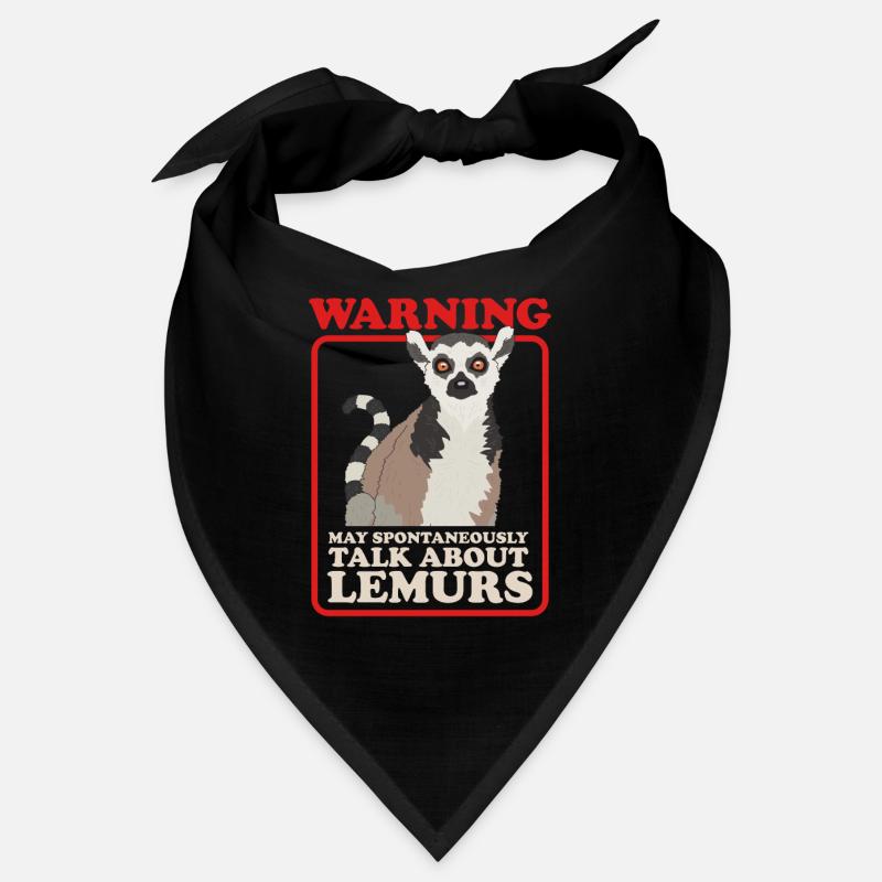 Lemur Katta Ringelschwanz Lemuren Geschenk Bandana