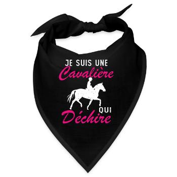 Ich bin ein Reiter, der Geschenke zerreißt - Bandana - Schwarz - Vorne