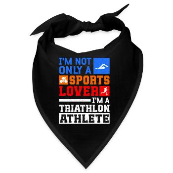 Triathlon Athleten Triathleten Triathlet Geschenk - Bandana - Schwarz - Vorne