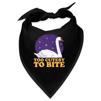 Schwan Schwanenliebhaber Schwäne Geschenk - Bandana - Schwarz - Vorne
