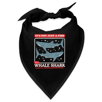 Walhai Walhaie Walfischhai Geschenk - Bandana - Schwarz - Vorne