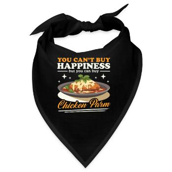 Chicken Parmesan | Chicken Parm Geschenke - Bandana - Schwarz - Vorne