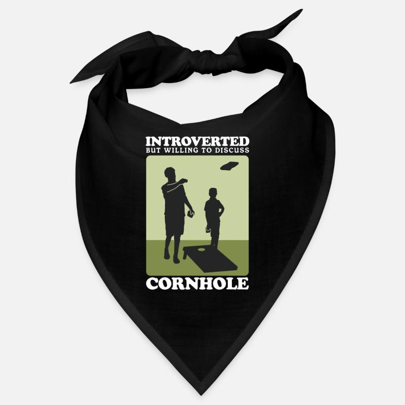 Cornhole Spieler Sackloch Bean Bag Geschenk Bandana