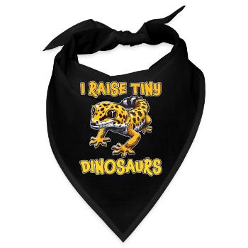 Leopardgecko Spruch Lustiges Leopardgecko Geschenk - Bandana - Schwarz - Vorne