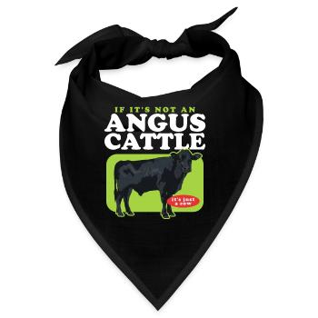 Aberdeenrind Angusrind Aberdeen Angus Geschenke - Bandana - Schwarz - Vorne