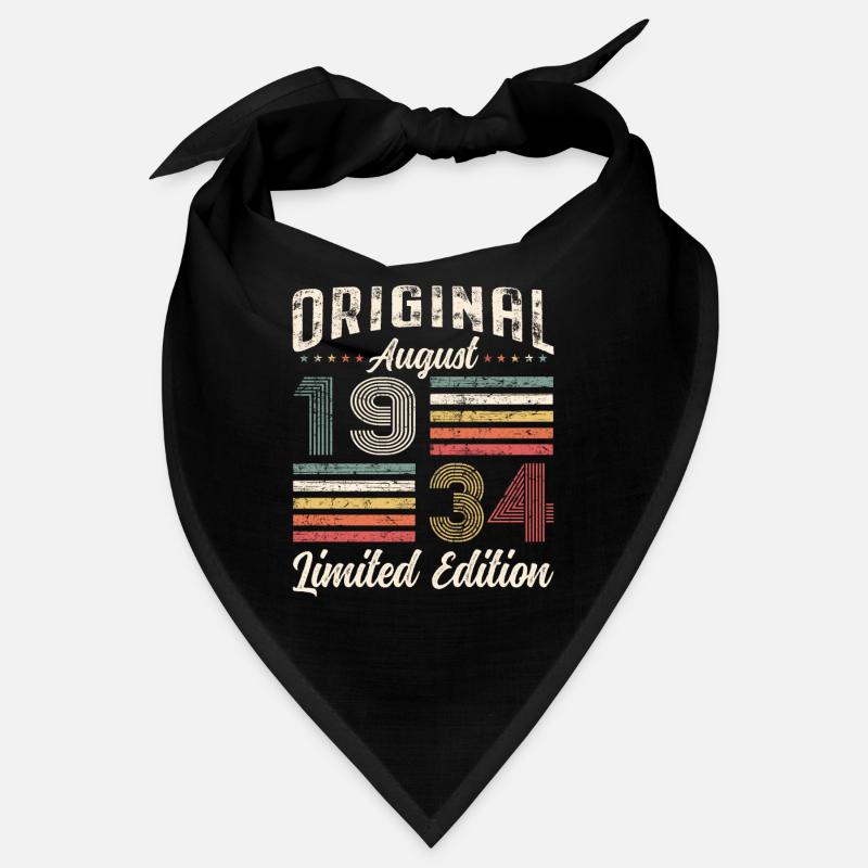 90th Birthday Original August 1934 Born 1934 Bandana