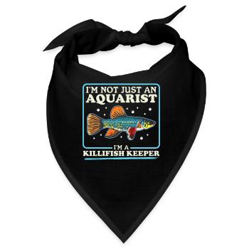 Killifish Fische Eierlegende Zahnkarpfen Geschenk - Bandana - Schwarz - Vorne