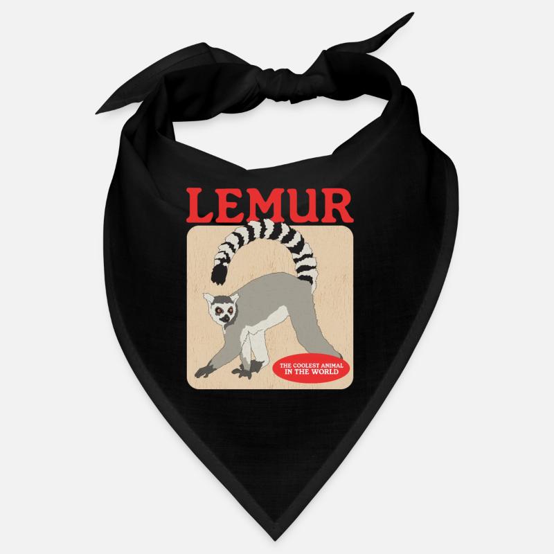 Lemurs Curly Tailed Lemur Ringed Creature Lemur Gift Bandana