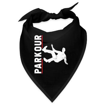 Parkour Free Runner Freies Laufen - Bandana - Schwarz - Vorne