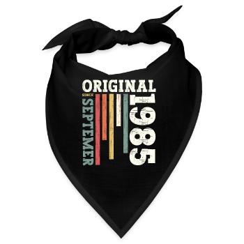 40. Geburtstag Legende September 1985Jahrgang 85 - Bandana - Schwarz - Vorne