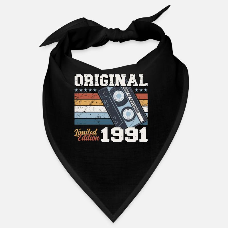 33rd Birthday Vintage September 1991 Cassette 91 Bandana