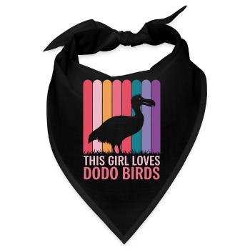 Dodo Spruch Dodo Vogel Girl Lustiges Dodo Geschenk - Bandana - Schwarz - Vorne