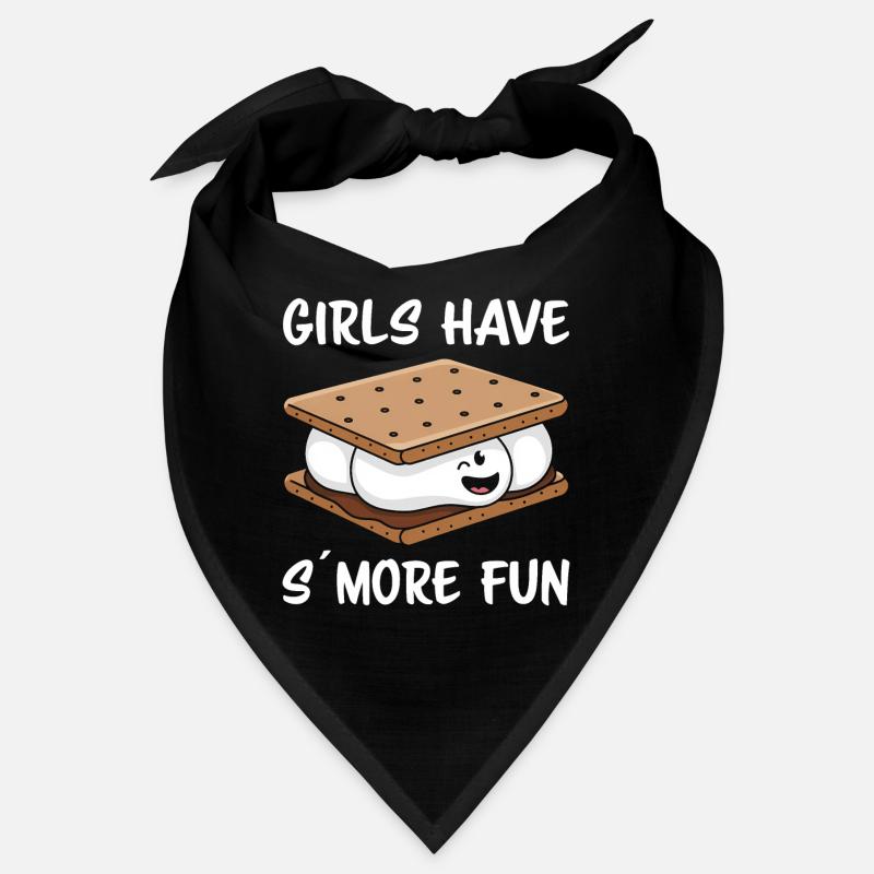 S´More Spruch Marshmallow Camping S´More Geschenk Bandana