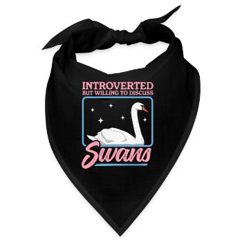 Schwäne Schwan Schwanenliebhaber Geschenk - Bandana - Schwarz - Vorne