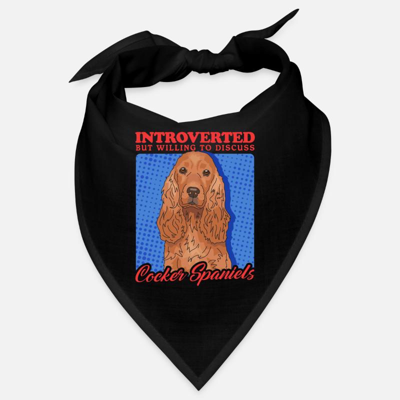 Cocker Spaniel Cocker Spaniel Gift - Bandana - black