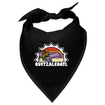 Quetzalcoatl Axolotl Mexiko Azteken Gottheit - Bandana - Schwarz - Vorne