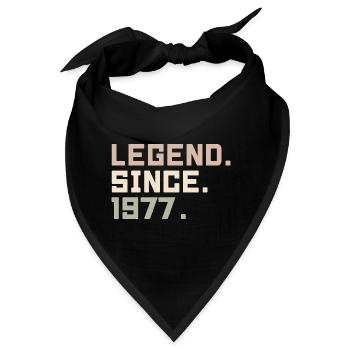 Legenden wurden im 1977 geboren Geschenkideen 1977 - Bandana - Schwarz - Vorne