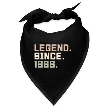 Legenden wurden im 1966 geboren Geschenkideen 1966 - Bandana - Schwarz - Vorne