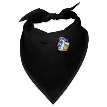 Ebbelwoi Lustig Logo Äppler Apfelwein Frankfurt - Bandana - Schwarz - Vorne