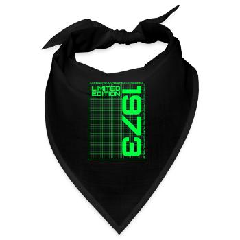 Limited Edition Grid 1973 - Geburtstag - Bandana - Schwarz - Vorne
