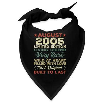August 2005 - Geschenkidee Für August 2005 - 2005 - Bandana - Schwarz - Vorne