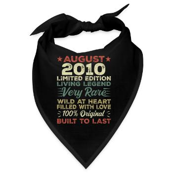 August 2010 - Geschenkidee Für August 2010 - 2010 - Bandana - Schwarz - Vorne