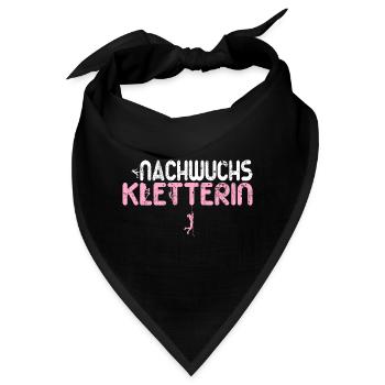 Nachwuchs Kletterin Klettern Baby Mädchen Kinder - Bandana - Schwarz - Vorne